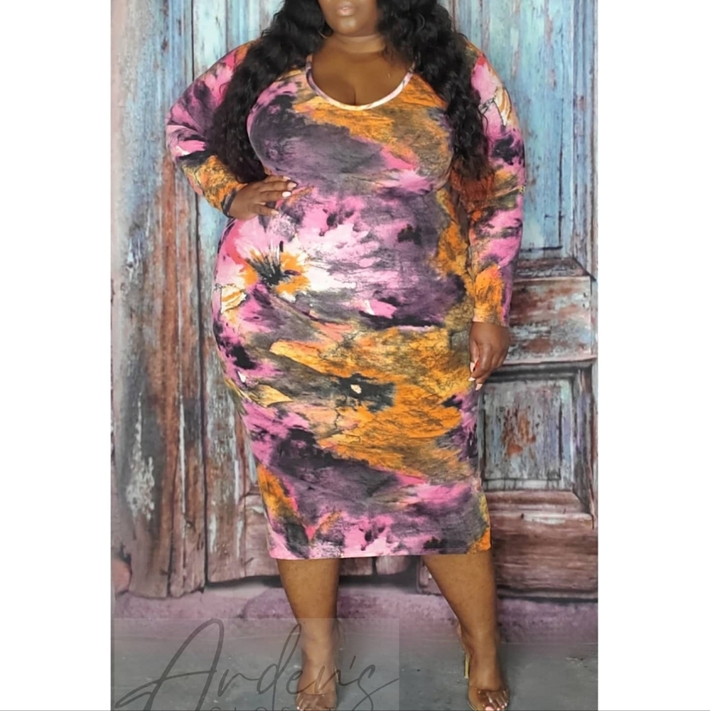 Splash of colors dress